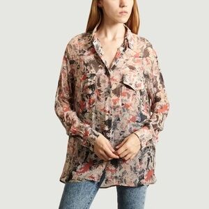 IRO PARIS BLAZE BUTTON FRONT SHIRT SIZE 36